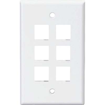 6-PORT WALL PLATE