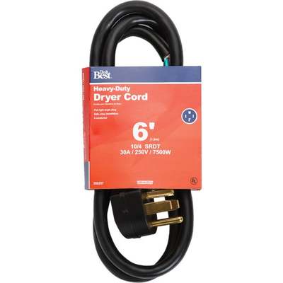 CORD DRYER 6' 4 CONDUCTOR
