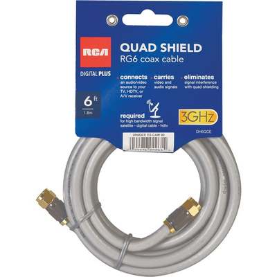 6' Quad Shield Cable