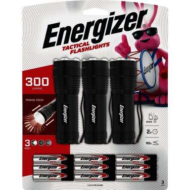 3PK 300L LED FLASHLIGHT