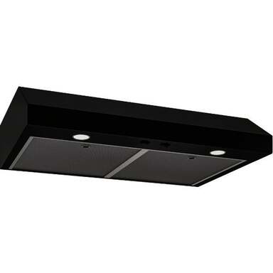 30" BLK 350CFM RNGE HOOD