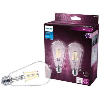 2PK 40W ST19DL LED BULB