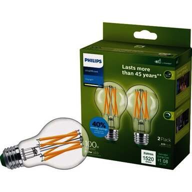 2PK 100WA19 DLCL LEDBULB