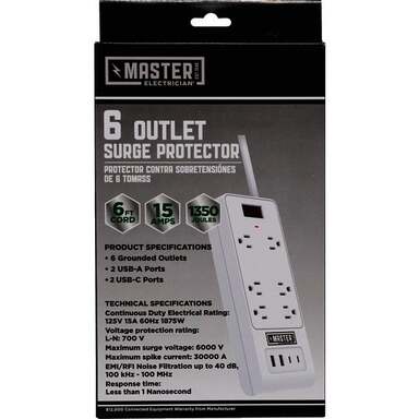 6' 6OUT USB SRGE PROTECT
