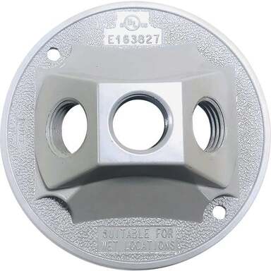 3HOLE WHT RND WP COVER