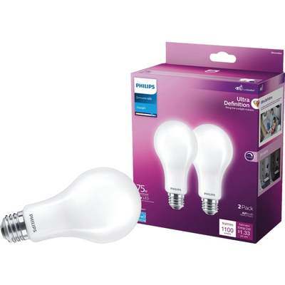 2PK 75W FRS A21 LED BULB