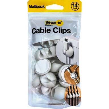 14PK WHT CABLE CLIP