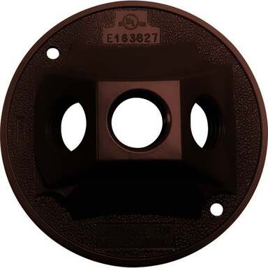 3HOLE BRZ RND WP COVER