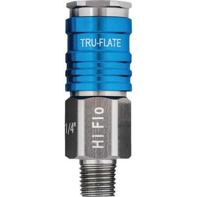 Tru-Flate Hi Flo 1/4 In. Body Series Male Coupler