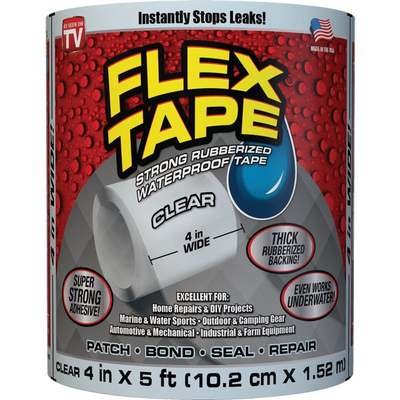 TAPE FLEX-SEAL 4" X 5" CLEAR