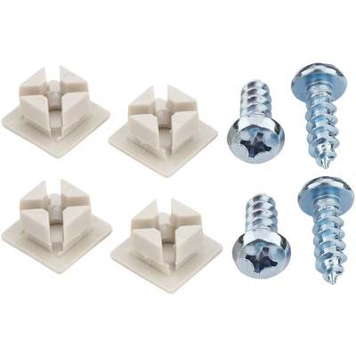 Wht Mtl License Fastener