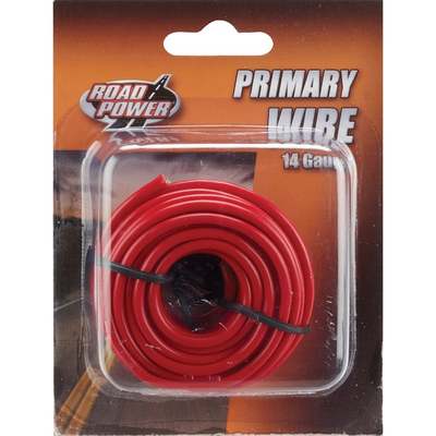 ROAD POWER 17 Ft. 14 Ga. PVC-Coated Primary Wire, Red