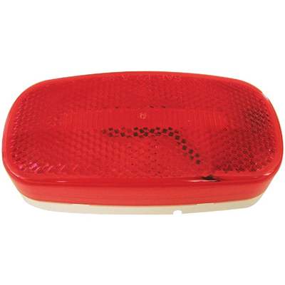 LED RED OVAL CLEAR LIGHT