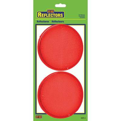 PRESS ON RED REFLECTORS