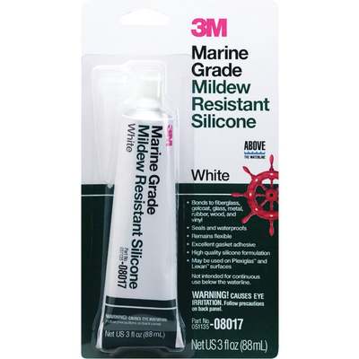 3OZ WHT MARINE SILICONE