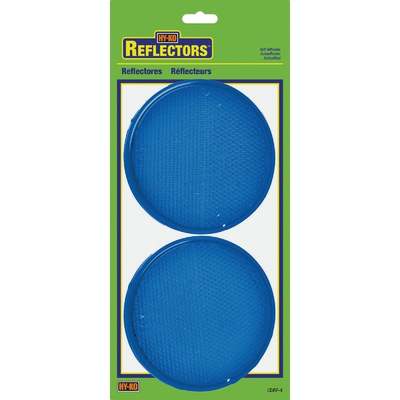 PRESS ON BLUE REFLECTORS