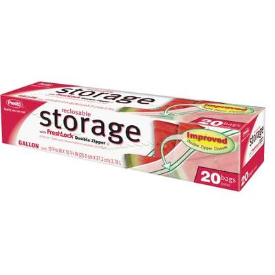 GAL RECLOSE STORAGE BAG 20CT