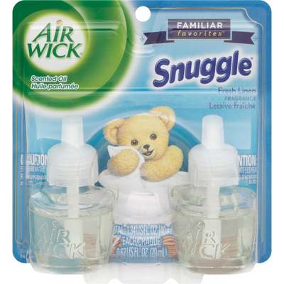 Air Wick Snuggle Fresh Linen Scented Oil Refill (2-Pack)