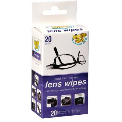 20CT PREM LENS WIPES