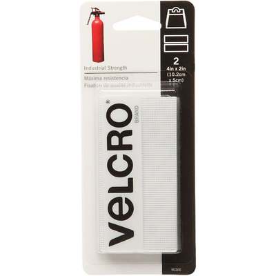 VELCRO Brand 2 In. x 4 In. White Industrial Strength Hook & Loop Strip (2