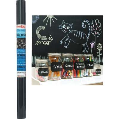 LINER CHALKBOARD BLK 18X6