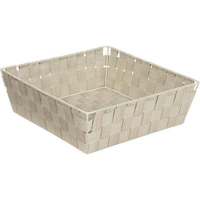 MED BEIGE WOVEN BASKET