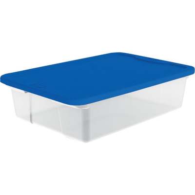 28QT CLEAR UNDERBED TOTE