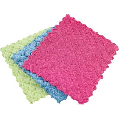 3pk Microfiber Sponge Cloth