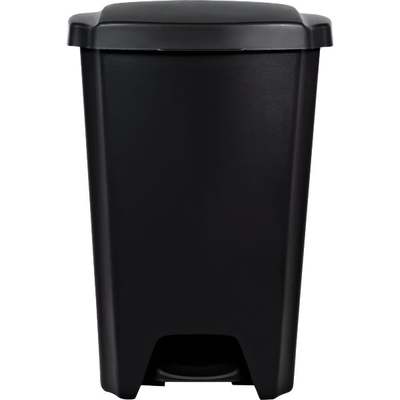 13 GAL BLK. STEP-ON WASTEBASKET