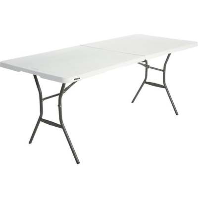 6' WHITE FOLDING TABLE