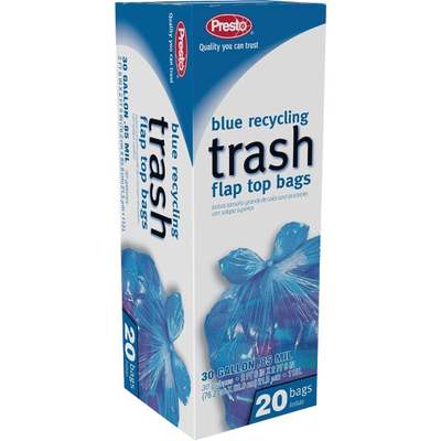 30G 20CT BLUE TRASH BAG