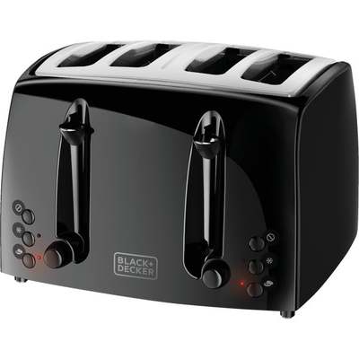TOASTER 4SLICE XWIDE BLK