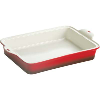 9X13 RED STONEWARE DISH