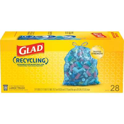 BAGS RECYCLING 28CT 30G GLAD