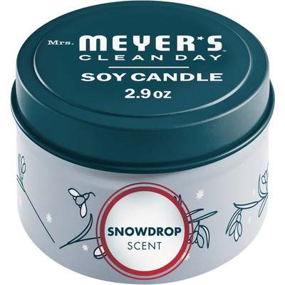 2.9OZ SNOW TIN CANDLE