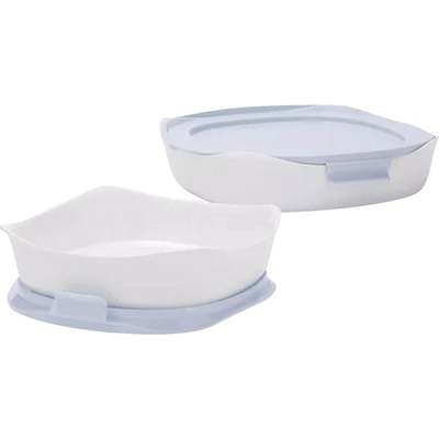 2PC GLS BAKEWARE W/LIDS