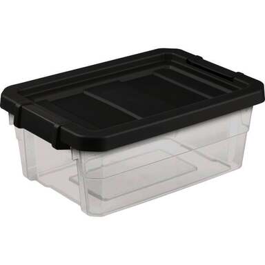 16QT GRY STACKER BOX