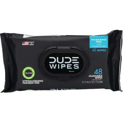 Dude 48ct Flushable Wipe