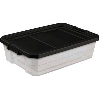 40QT GRY STACKER BOX