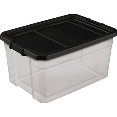 76QT GRY STACKER BOX