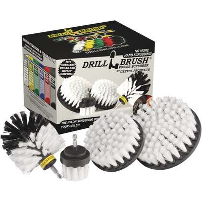 4P SOFT WHITE DRILLBRUSH