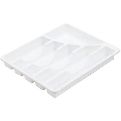 White Cutlery Tray