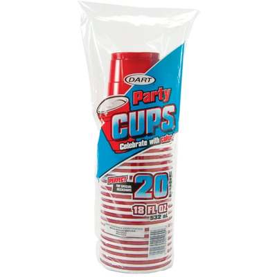 20CT 18OZ PLASTIC CUP