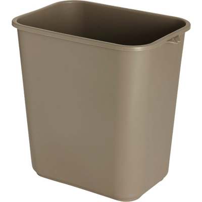 28QT BEIGE WASTEBASKET