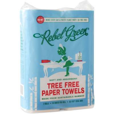 2PK REBEL GRN PAPR TOWEL