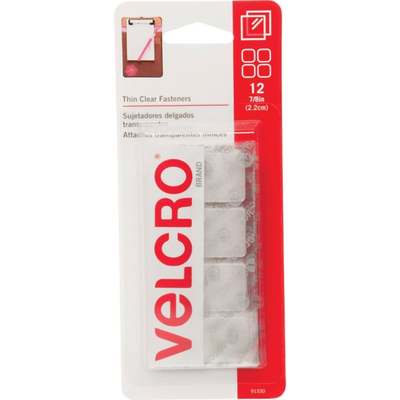 VELCRO SQUARES CLEAR