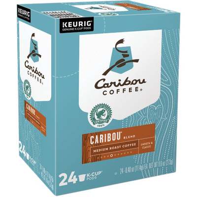 24CT CARIBOU COFFE K-CUP