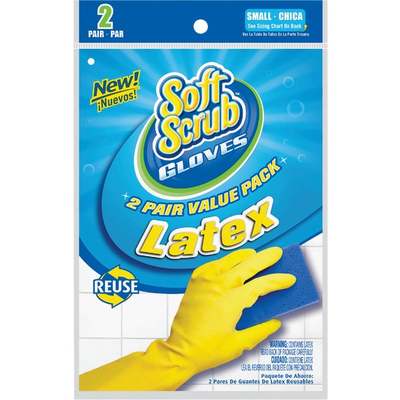 SM 2PK LATEX GLOVE