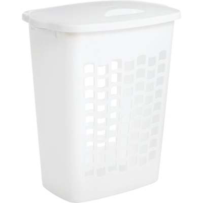 2.2BU WHT CLOTHES HAMPER