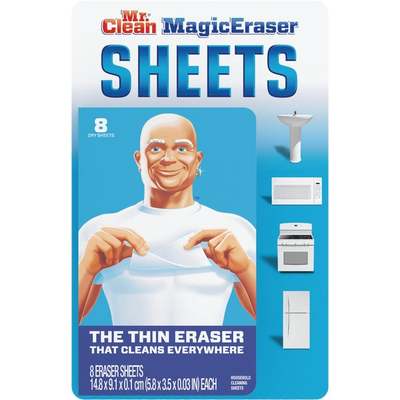 MAGIC ERASER  SHEETS 8CT